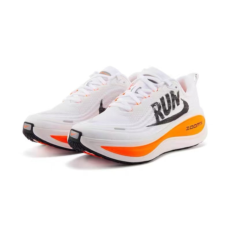 Nike ZoomX White, Black & Orange Running Shoes