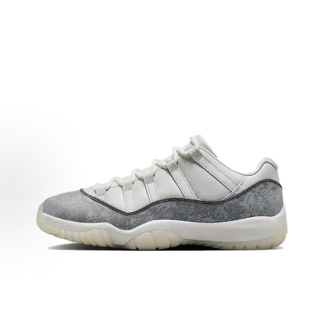 Jordan Air Jordan 11 "Year of the Snake" Tear-Away – Comfortable Fit, Versatile Style, Low-Top Retro Basketball Shoes (Men's) – White/Purple/Black