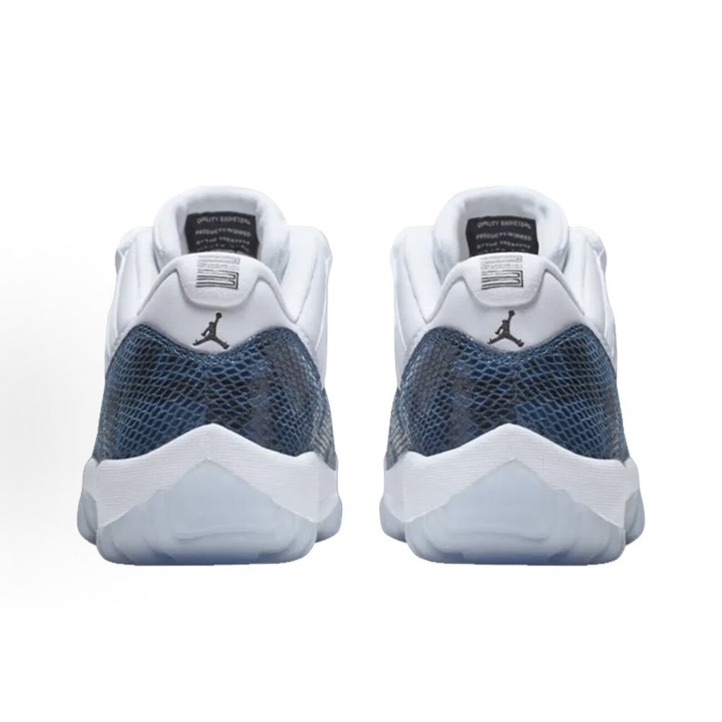 Jordan Air Jordan 11 Low “Navy Snakeskin” – Retro Basketball Shoes with Non-Slip, Durable Outsole (Unisex, Blue/White, 2019 Edition)
