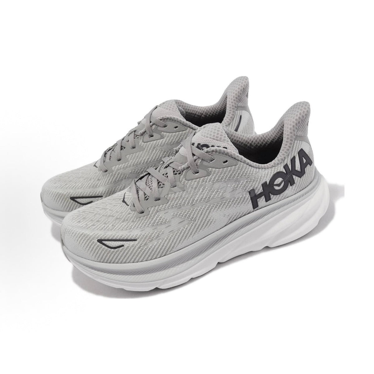 HOKA ONE ONE Clifton 9 Men's - Mist Gray - Wide Fit