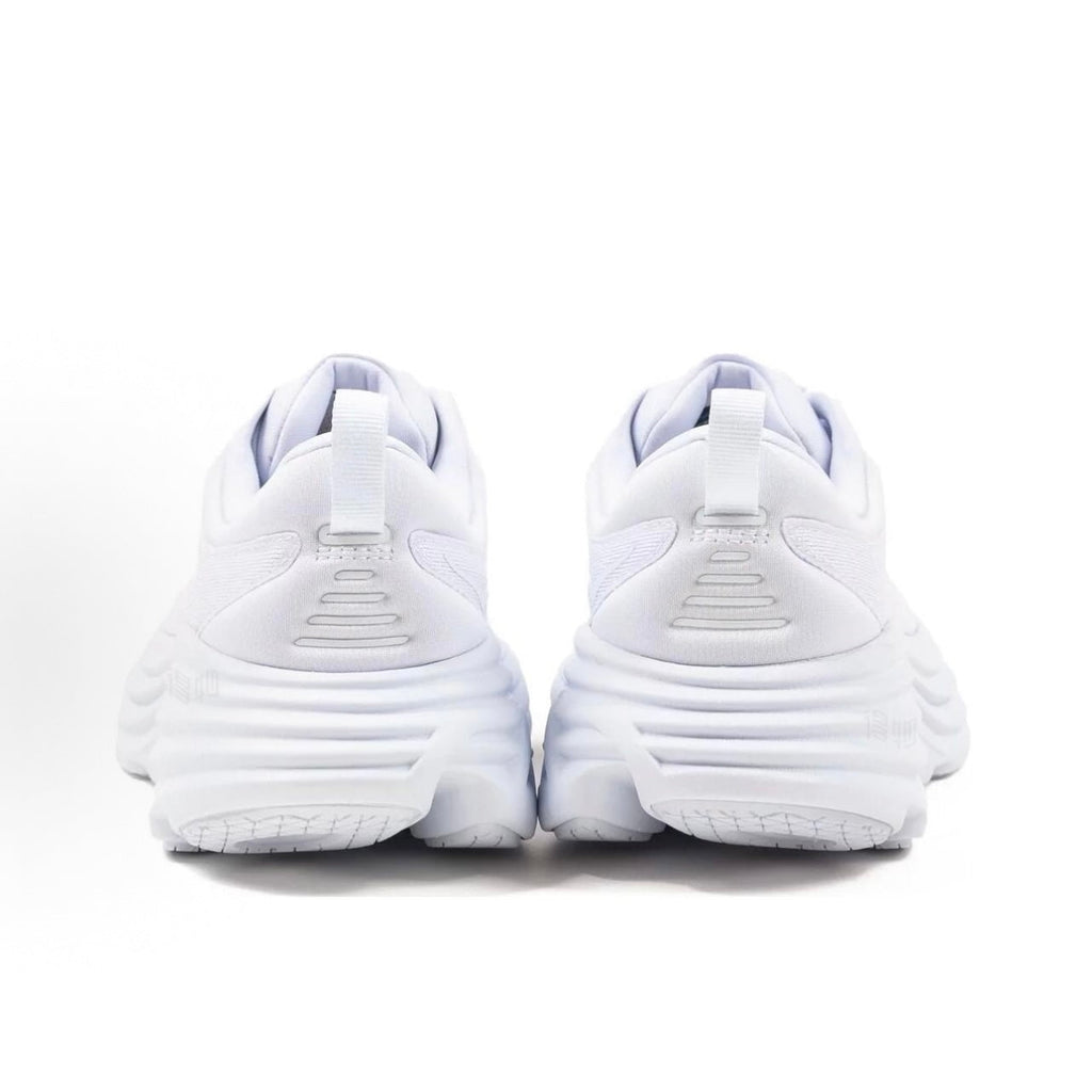 HOKA ONE ONE Bondi 8 Women's Low-Top Casual Running Shoes, Textile and Synthetic Leather, White