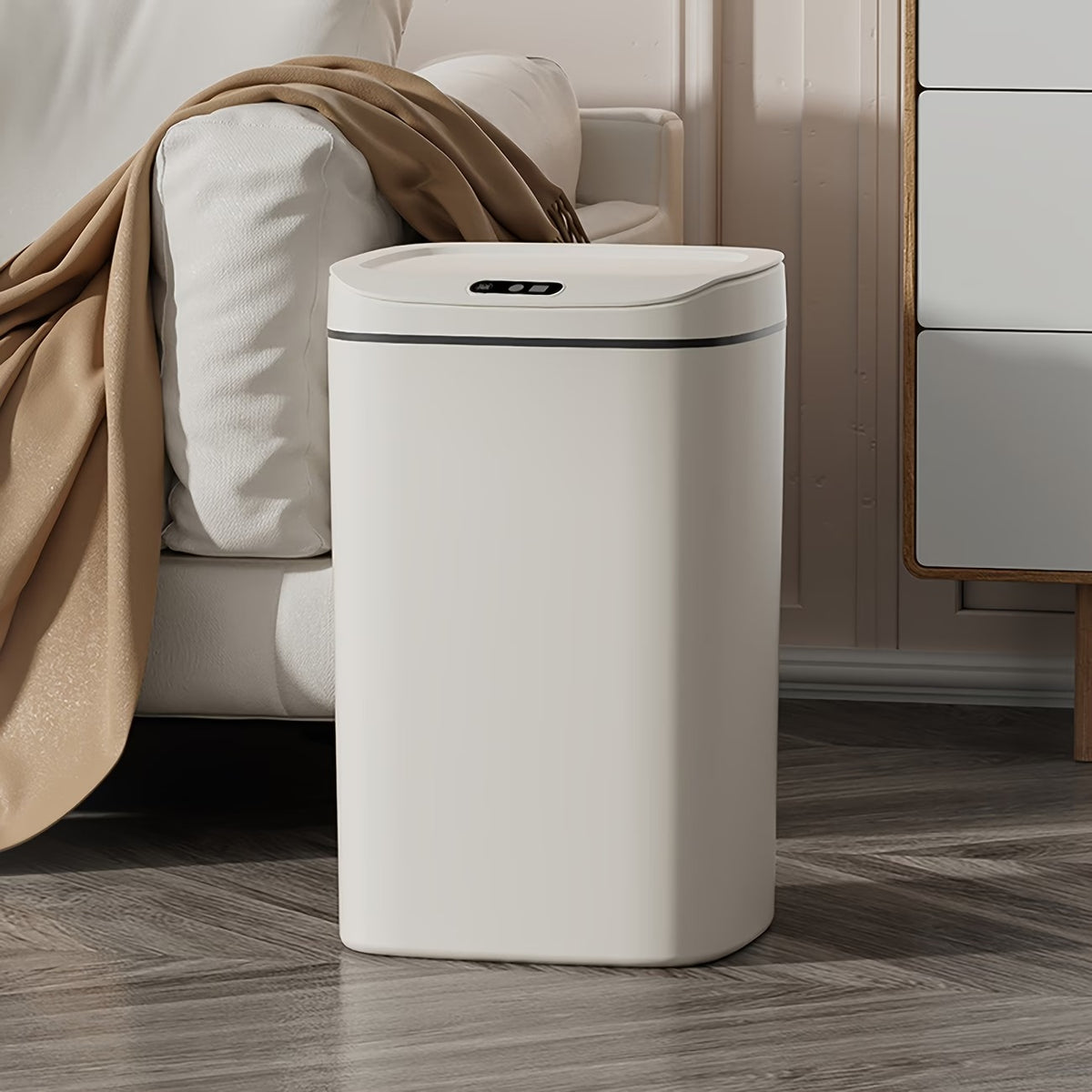 hands free smart trash motion sealing lid odor blocking