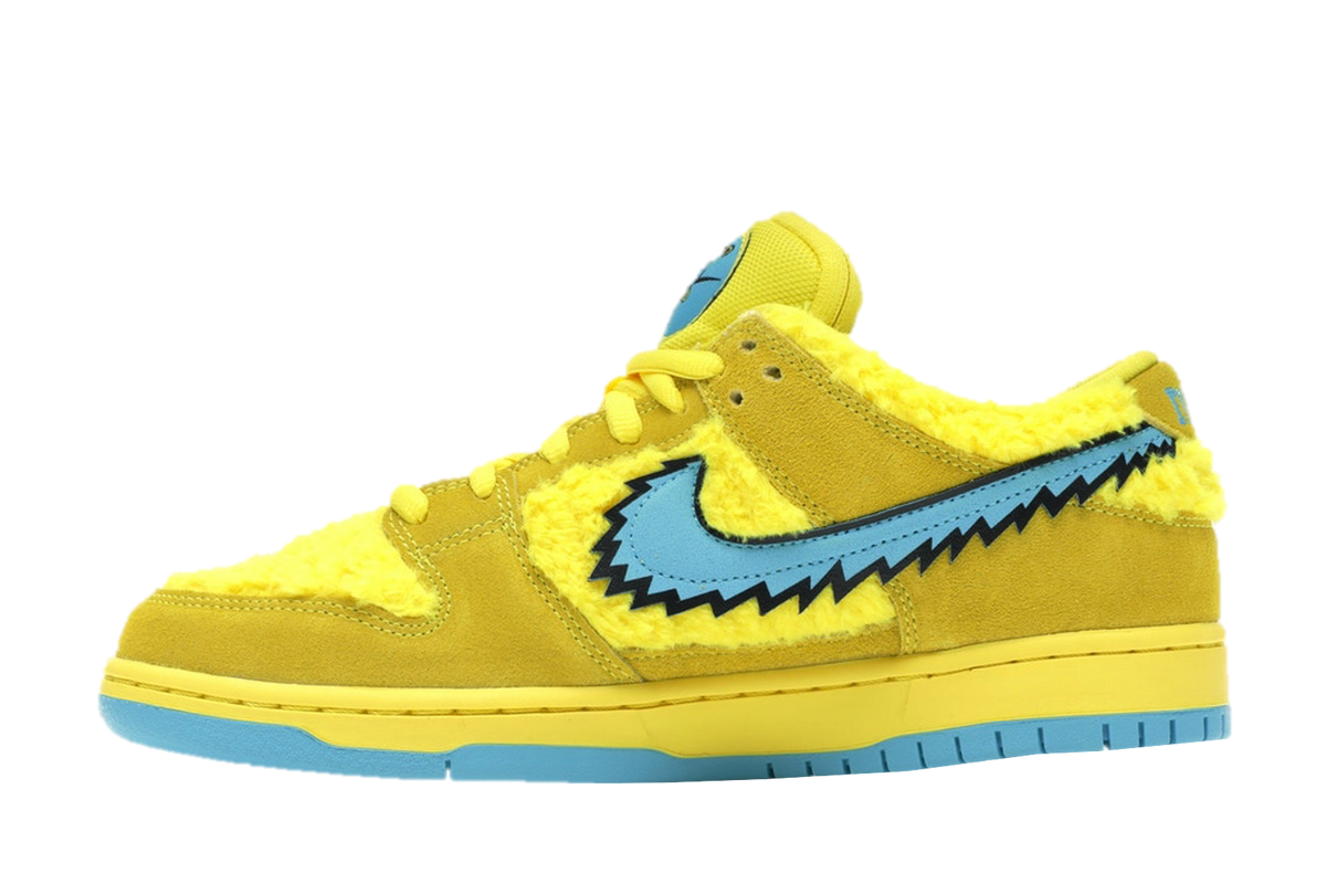 Grateful Dead SB Dunk Low Bear Opti Yellow